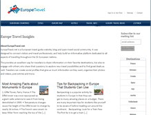 Tablet Screenshot of europetravel.net